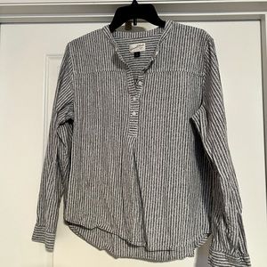 Universal Thread Striped Button Down Shirt